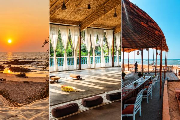 Yogaretreat ved stranden i Goa