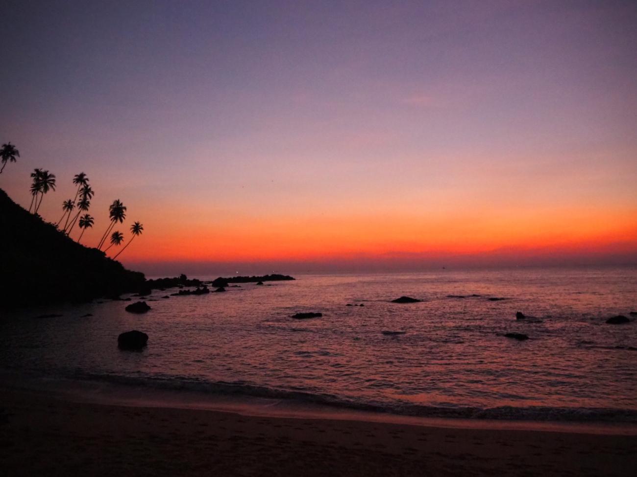 solnedgang i India