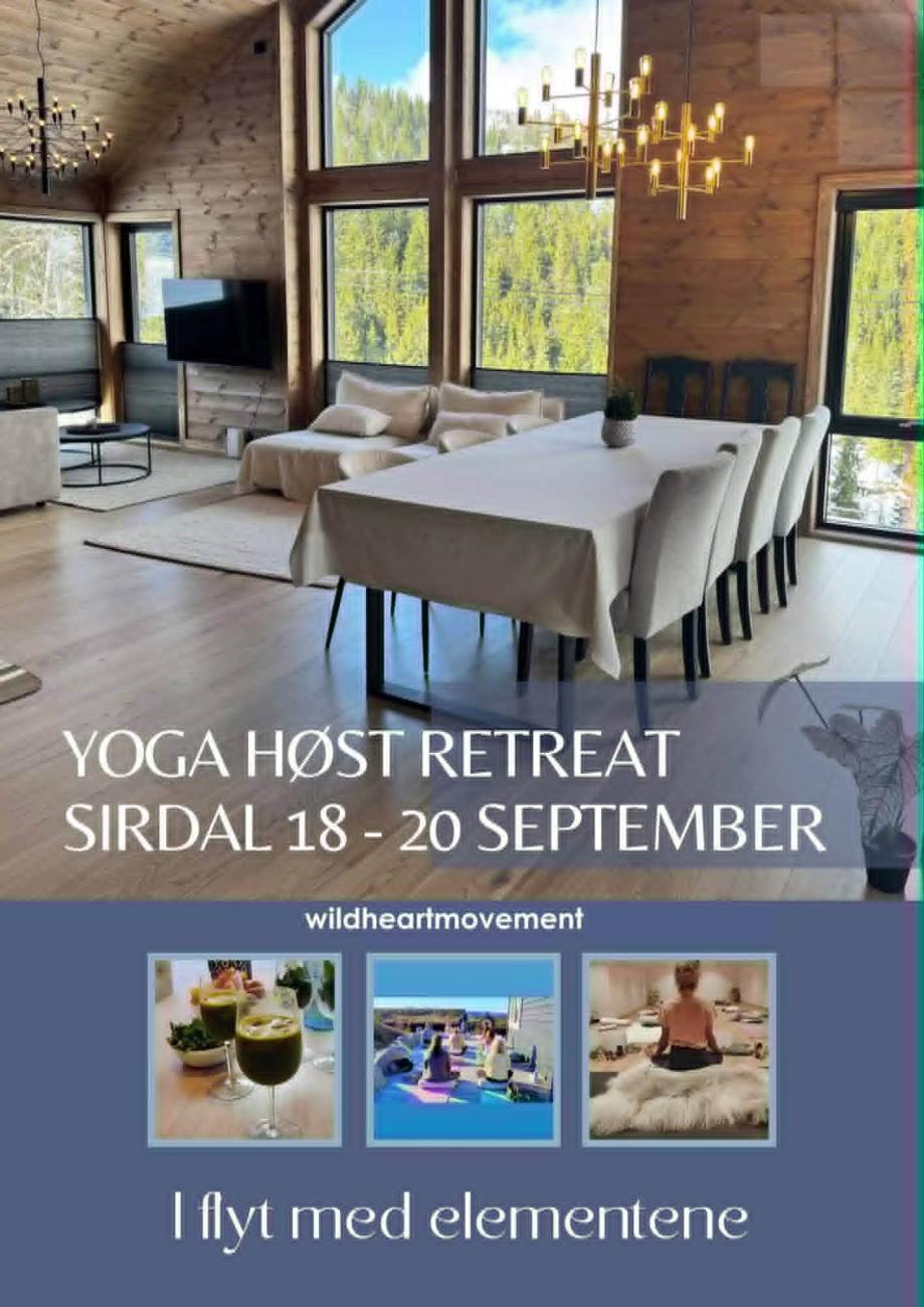 Yoga høst retreat Sirdal
